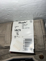 New Girls Boys Cowboy Cut Slim Fit Wrangler Tan Denim Jeans. 5x34 F-39