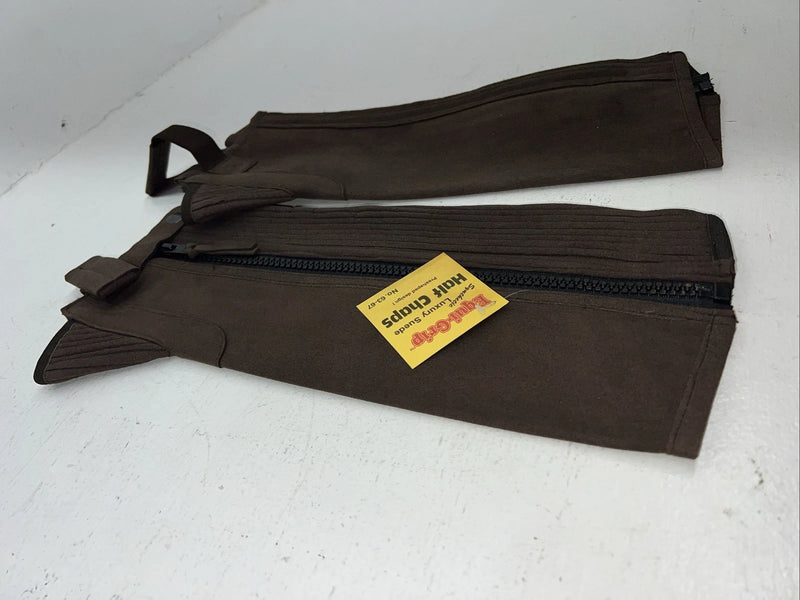 New Tough 1 Equi-Grip Synthetic Suede Half Chaps Small #63-67 H-508