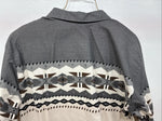 New Women’s Brooks & Dunn Gray Design Long Sleeve Button Up Large MM-125
