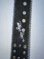 New Black Genuine Leather Blazin Roxx Blue Bling Cross S Belt #N3520401 Z-53