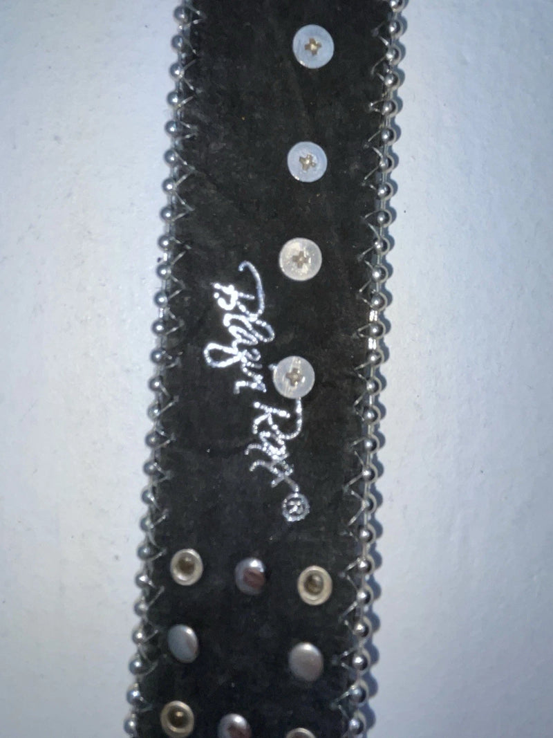 New Black Genuine Leather Blazin Roxx Blue Bling Cross S Belt #N3520401 Z-53