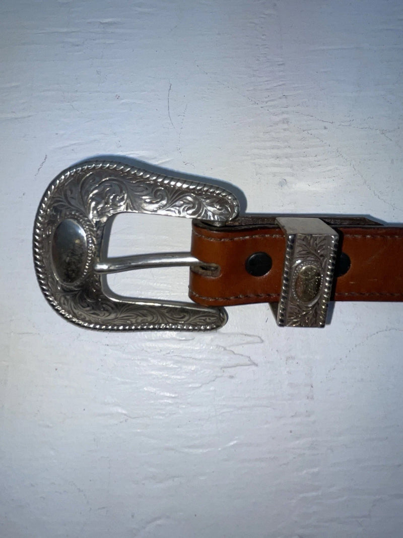 New Brown Genuine Leather Weaved 34” Belt #6520 JJ-67