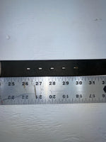 New Black Genuine Leather Nocona Silver Pendent 28” Belt #715 Z-175