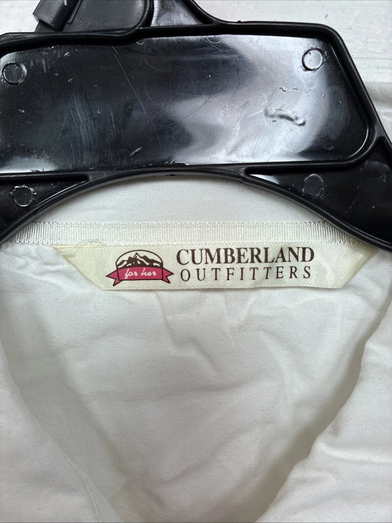 New Women’s Cumberland White Gem Long Sleeve Pearl Snap 2XL LL-82