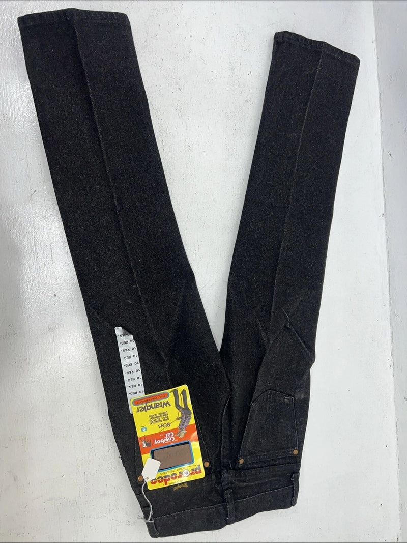 New Boys Black Wrangler Pro Rodeo Cowboy Cute Denim Jeans. 10 Regular B-36