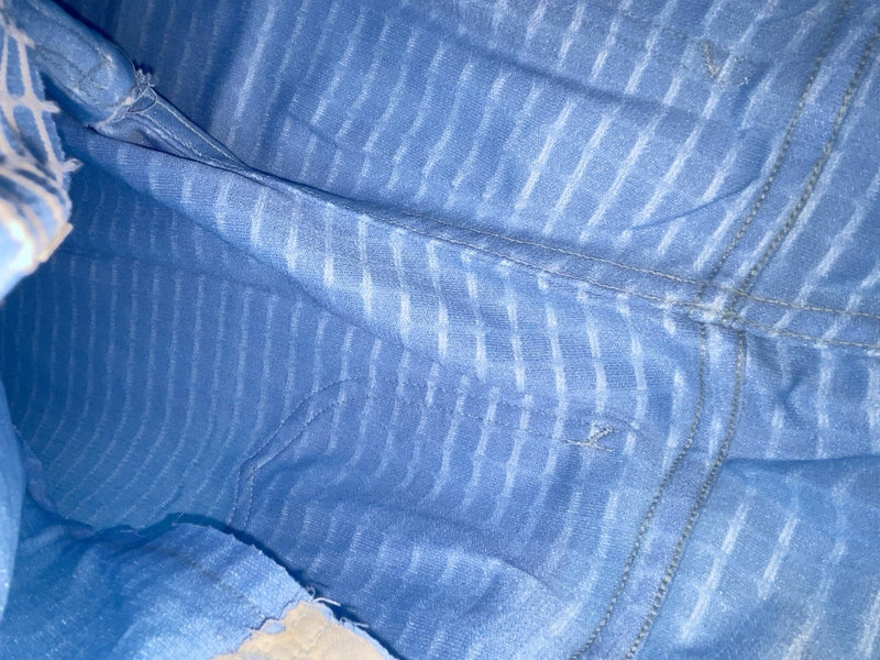 New Vintage Blue Checkered Lee Polyester Pants #2652644 ZZ-46