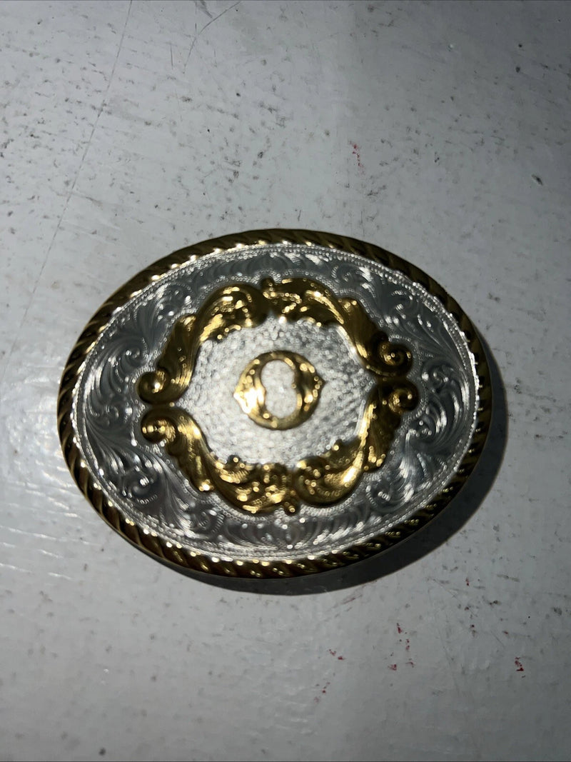New Womens Montana Silversmiths Gold Silver “O” Belt Buckle. 5000O A-103