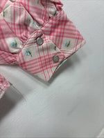 New Women’s Trail Ridge Link Plaid Design Long Sleeve Half Zip Size 36 YY-22