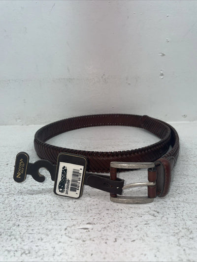 New Brown Genuine Leather Nocona Threaded 36” Belt #2410002 Z-19