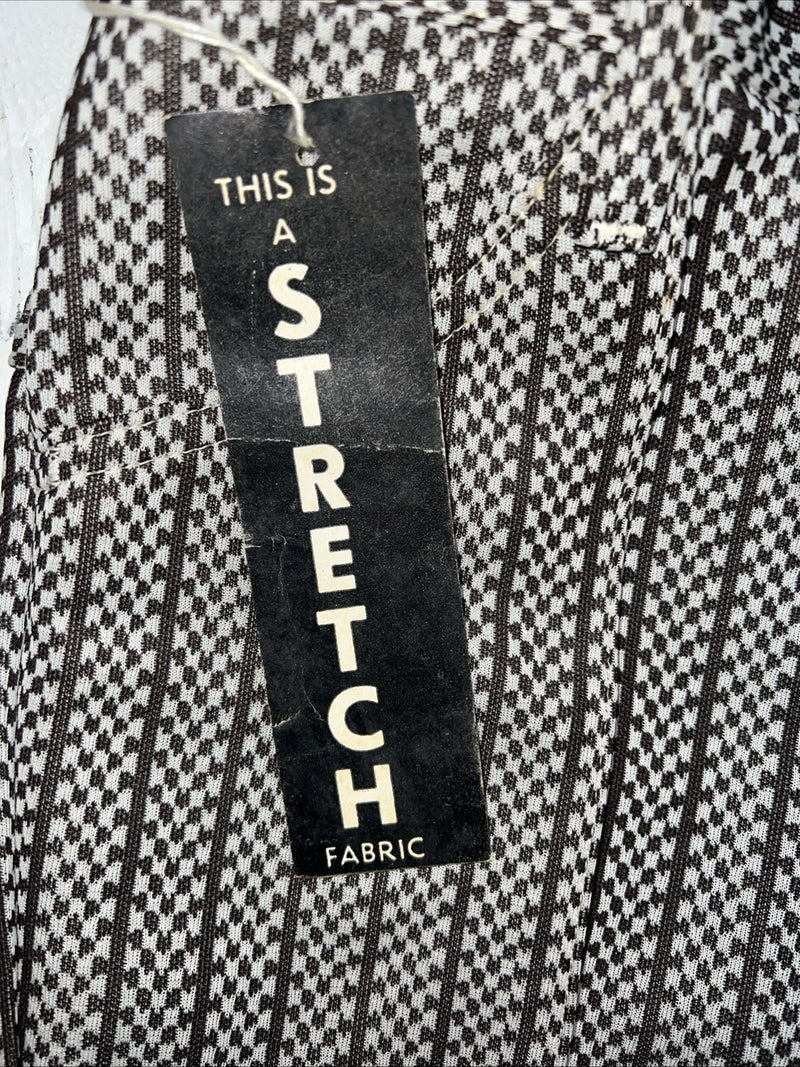 New Vintage Panhandle Slim Brown White Checkered Pants #8042 NN-148