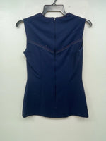 New Women’s Blue Lasso Short Sleeve Zip Up Shirt #A983102 3B-58