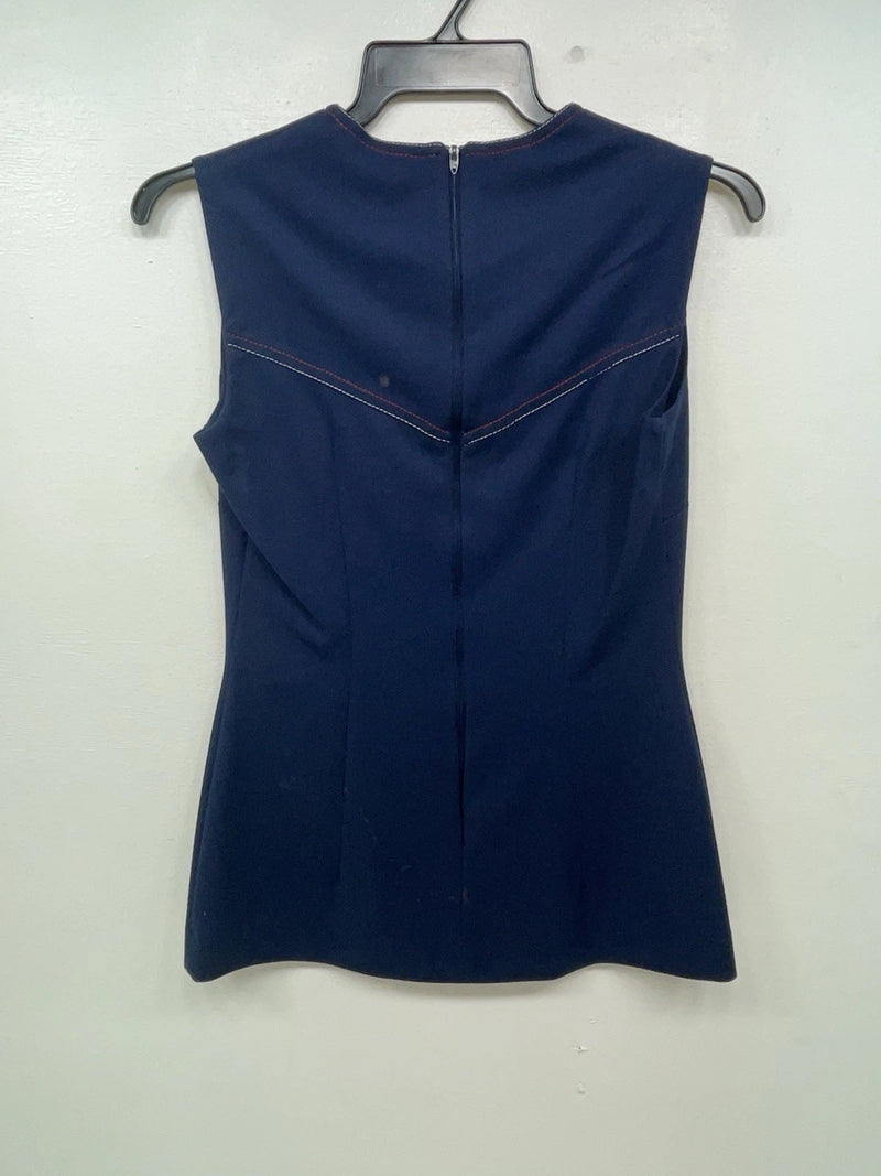 New Women’s Blue Lasso Short Sleeve Zip Up Shirt #A983102 3B-58