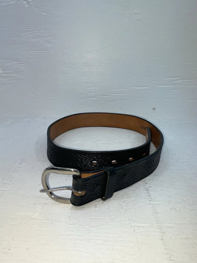 New Black Genuine Leather Textureed 28” Belt #02500 NN-58