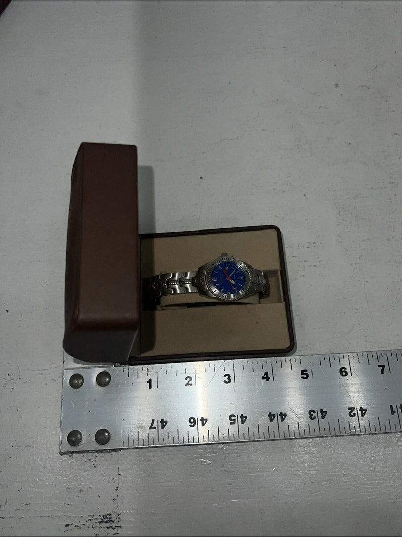 New Women’s Montana Silversmiths Silver Blue Watch. MT650 D-19