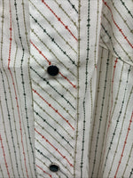 New Men’s Dickson Jenkins Multicolor Stripe Short Sleeve Pearl Snap Medium O-73