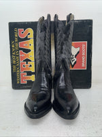 New Men’s Black Texas Brand Cowboy Boots. 5030 9 D. 4-119