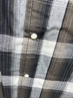 New Men’s ELY Cattleman Brown Flannel Long Sleeve Pearl Snap 2XL F-92