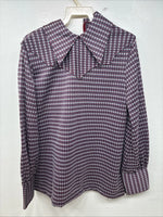 New Wims Panhandle Slim Blue Red Long Sleeve Zip Up Size 16 3B-6