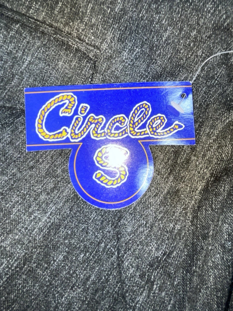New Vintage Gray Circle S Polyester Pants #CP4776 SS-47