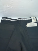 New Vintage Black Wrangler Polyester Pants #828K ZZ-34