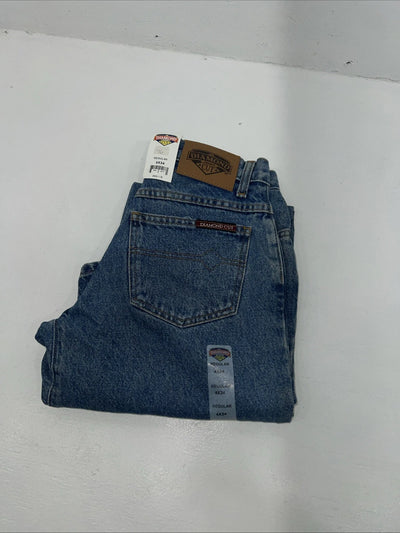 New Womens Diamond Cut Regular Fit Denim Jeans. 4x34 P-1