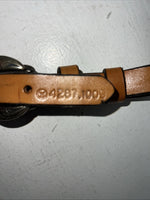 New Leather Circle Y Breast Collar With Bronze Metal Plates. #4287,1009 S-42