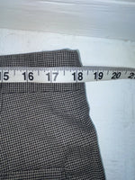 New Vintage Black Speckled Circle S Polyester Pants #CP6740 XX-113