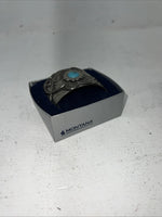 New Women’s Montana Silversmiths Silver Scroll Turquoise Bracelet. BC1225 A-62