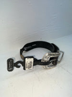 New Black Genuine Leather Double S Pendent 28” Belt #3508501 JJ-118