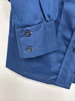 New Boys Fenton Navy Blue Long Sleeve Button Up Size 6 DD-131