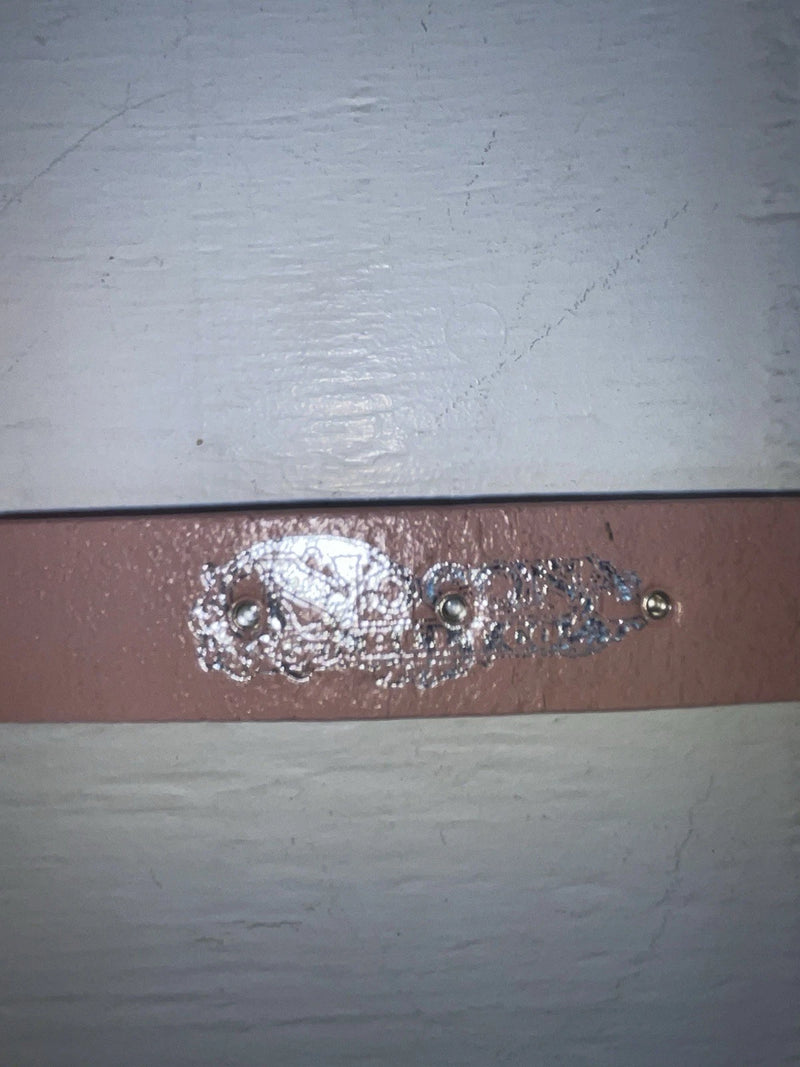 New Pink Genuine Leather Nocona Silver Bling 32” Belt #N4420430 JJ-46
