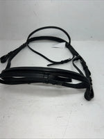 New Camelot Black Leather Oversize Dressage Bridle #160507 BB-44