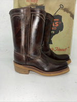 New Children’s Brown Texas Brand Cowboy Boots. C811 12.5 12 1/2 D. 24-108