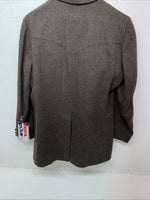 New Men’s Pioneer Wear Brown Suit Jacket 46L #12580 HH-605