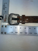 New Black Genuine Leather Nocona Bling And Tooled 46” Belt #M2498267 NN-137