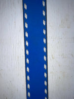 New Blue Genuine Leather Weaved 32” Belt #7030 Z-120