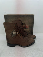 New Men’s Brown Lace Up Laredo Cowboy Boots. 1225 8 E E. 1-85