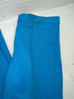 New Vintage Blue Polyester Pants #5450087 3A-67