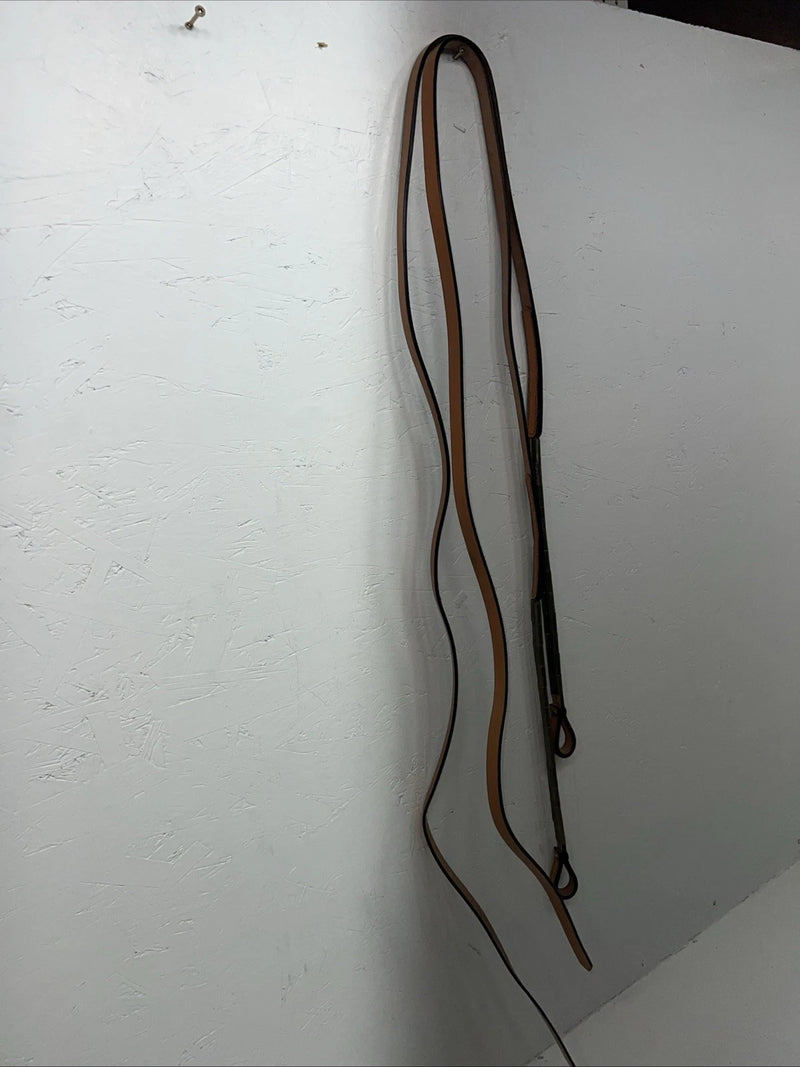 New Genuine Leather Split Reins With Metal Accents Y-5