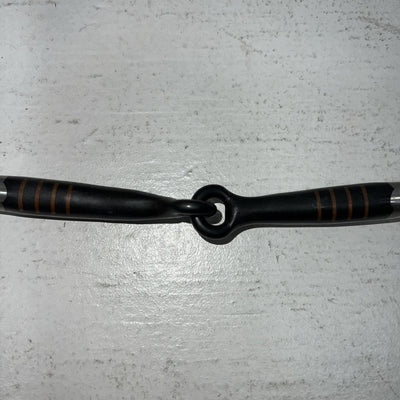 New Tough 1 5” Sweet Iron Junior Cow horse Snaffle Bit Copper Strips. #25094 U-3