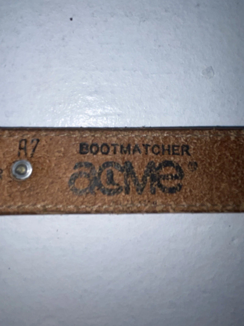 New Brown Genuine Leather Acme Pendant 28” Belt #4642/28 Z-48
