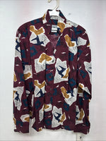 New Women’s Cowboy Threads Multicolor Design Long Sleeve Button Up Large MM-133