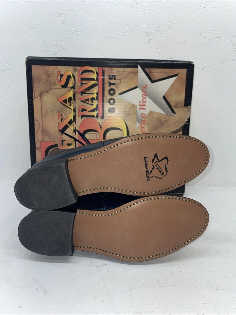 New Women’s Navy Lace Up Texas Brand Cowboy Boots. 4445 8 M. 16-60