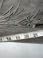 NOS Children’s Gray Show Chaps With Fringe Adjustable Waist 37” N-28