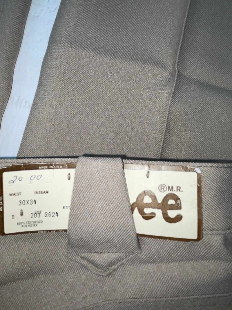 New Vintage Beige Lee Polyester Pants #2032624 OO-76