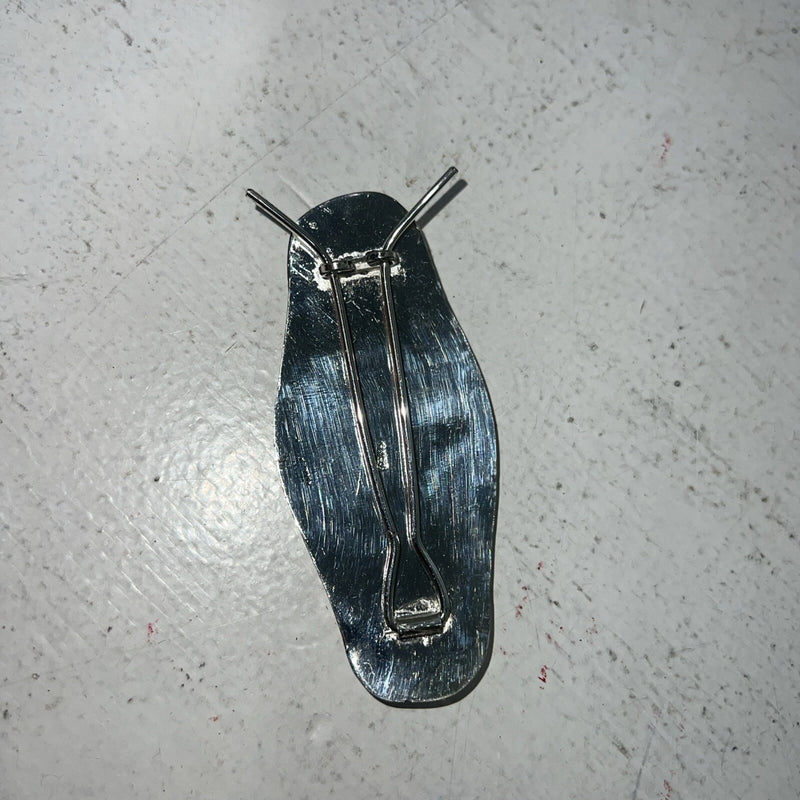 New Women’s Congress Leather Silver Gold Barrel Racer Hair Clip. 93306 A-125