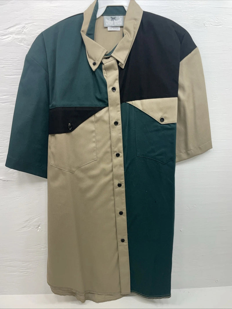 New Men’s Cowboy Threads Multiple Color Short Sleeve Button Up Medium B-84