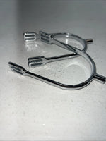 New Kelly Silver Star Silver Metal English Spurs #24-9995 L-500