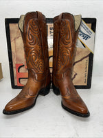 New Women’s Brown Texas Brand Cowboy Boots. L 144 7 M. 19-143
