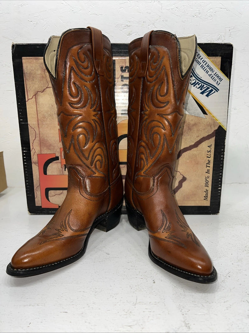 New Women’s Brown Texas Brand Cowboy Boots. L 144 7 M. 19-143